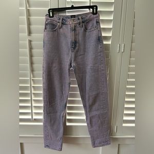 GAP mom jeans, pink wash, size 00
